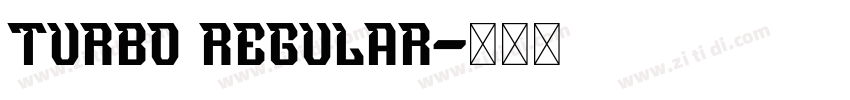 Turbo Regular字体转换